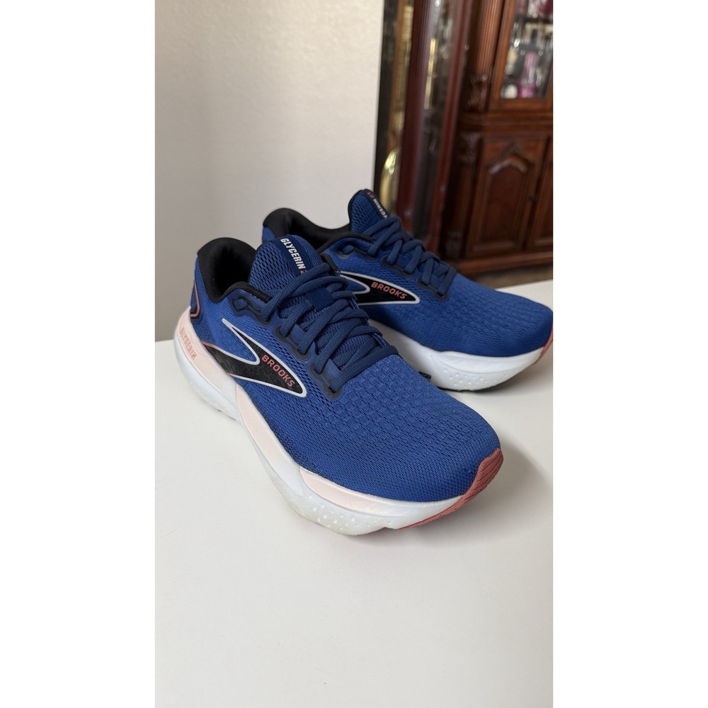 Brooks Glycerin 21 Women's 8 Blue Icy Pink Running Shoes DNA Loft